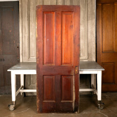 #44897 - 32x79 Salvaged Antique 4 Panel Interior Door image