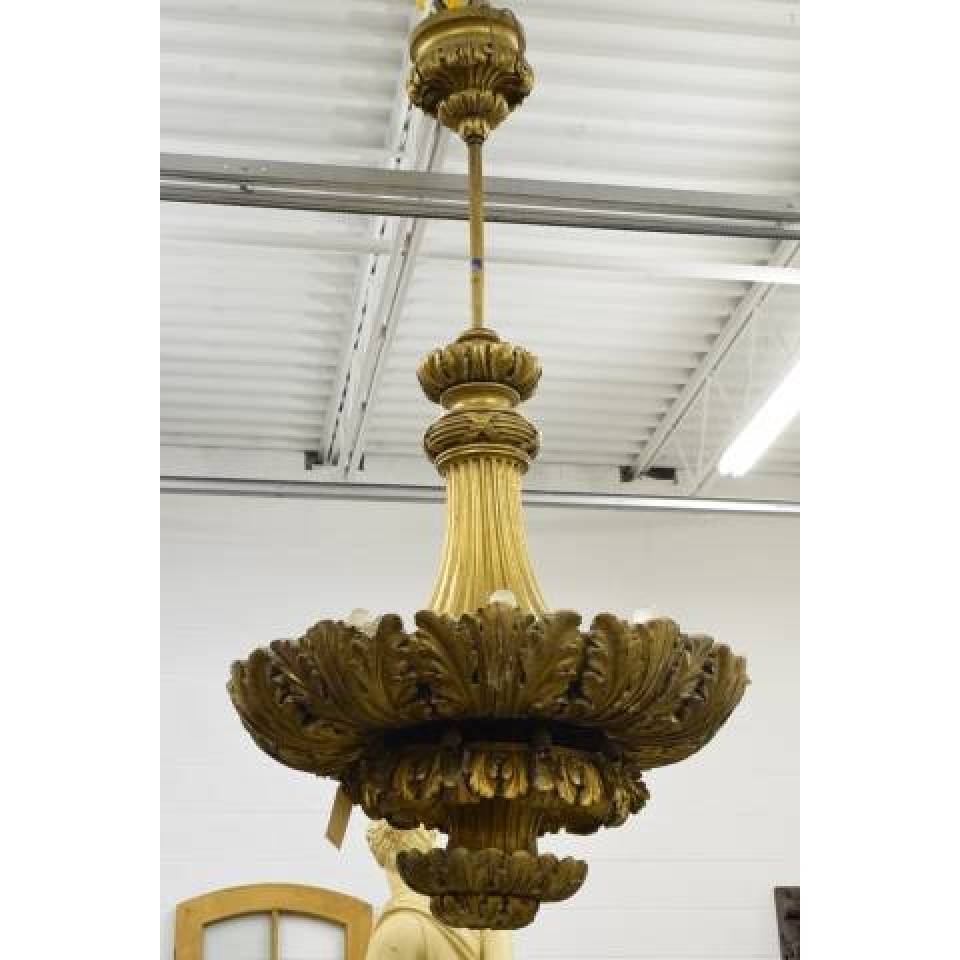 Large Ornate Plaster Chandelier