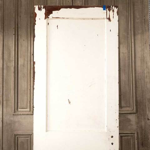 #45781 30x80 Antique 2 Panel Wood Interior Door image 2