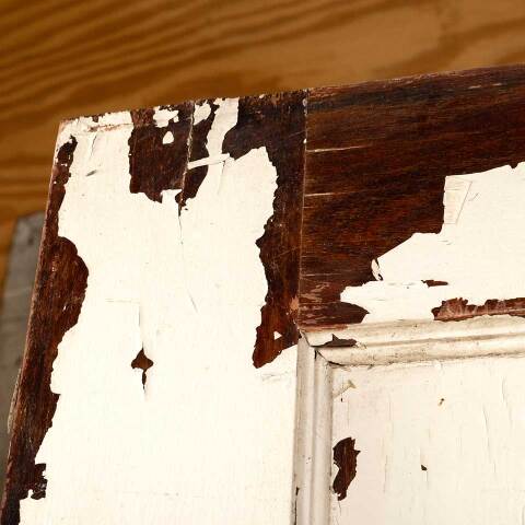 #45781 30x80 Antique 2 Panel Wood Interior Door image 4