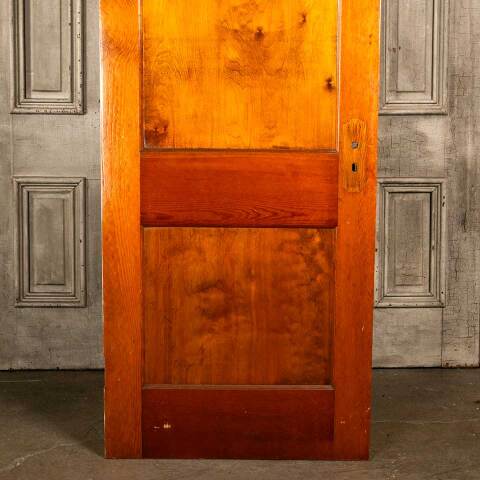 #46414 30x79 Antique 2 Panel Wood Interior Door image 3