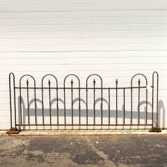 #14095 - Salvaged&nbsp;Antique&nbsp;Wrought&nbsp;Iron&nbsp;Fence&nbsp;&&nbsp;Posts&nbsp;image