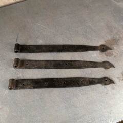 #15199 - Antique Wrought Iron Strap Door Hinges image