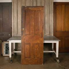 #15921 - 30x79 Salvaged Antique 4 Panel Interior Door image