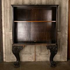 #27308 - Antique&nbsp;Bookcase&nbsp;with&nbsp;Carved&nbsp;Piano&nbsp;Legs&nbsp;image