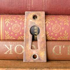 #28308 - Antique Brass Door Keyhole Escutcheon image