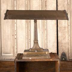 #30158 - Antique Banker's Library Desk Brass Lamp image