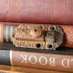 #30337 - Antique Ornate Victorian Cabinet Latch image