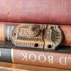 #30338 - Antique Ornate Victorian Cabinet Latch image