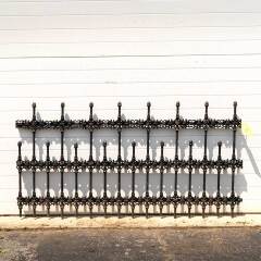 #33917 - Salvaged Antique Cast Iron Garden Fence image