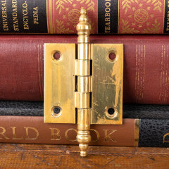 #38317 - Solid Brass Steeple Finial Cabinet Hinge image