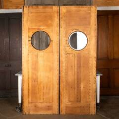 #38900 - Salvaged Pine Doors with Beveled Portholes image