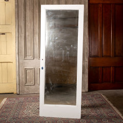 #40475 - 30x79 Antique 6 Panel Oak Mirrored Door image