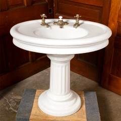 #41893 - Cast Iron Porcelain Enameled Pedestal Sink image