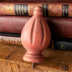 #43006 - Vintage Painted Turned Wood Finial image