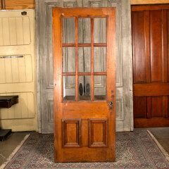 #43082 - 34x84 Salvaged Antique 9 Lite Entry Door image