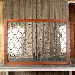 #43661 - Antique Leaded Scalloped Glass Window image