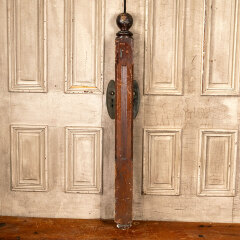 #43800 - Salvaged Antique Wood Staircase Newel Post image