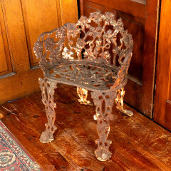 #43941 - Vintage Cast Iron Garden Chair image