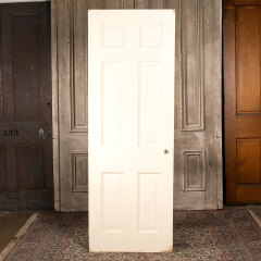#43982 - 28x79 Salvaged Antique 6 Panel Interior Door image