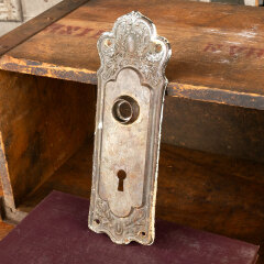 #44914 - Antique Ornate Doorknob Backplate Hardware image