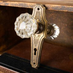#46797 - Antique&nbsp;Russell&nbsp;&&nbsp;Erwin&nbsp;Glass&nbsp;Doorknob&nbsp;Set&nbsp;image