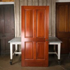 #47484 - 36x80&nbsp;Salvaged&nbsp;4&nbsp;Panel&nbsp;Wood&nbsp;Interior&nbsp;Door&nbsp;image