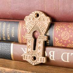 #47823 - Antique Ornate Bronze Keyhole Escutcheon image