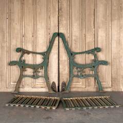 #48077 - Salvaged Cast Iron Garden Park Bench Ends image