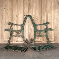 #48078 - Salvaged Cast Iron Garden Park Bench Ends image