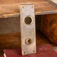#48430 - Antique&nbsp;Brass&nbsp;Entry&nbsp;Doorknob&nbsp;Backplate&nbsp;image