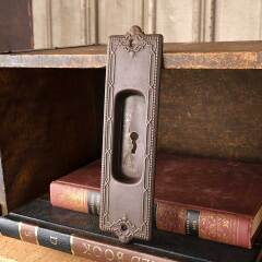 #48614 - Antique&nbsp;Metal&nbsp;Pocket&nbsp;Door&nbsp;Pull&nbsp;Hardware&nbsp;image