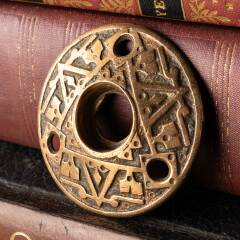 #48796 - Antique&nbsp;Ornate&nbsp;Bronze&nbsp;Doorknob&nbsp;Rosette&nbsp;image