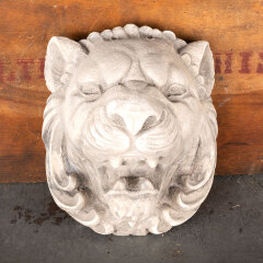 #49542 - Plaster&nbsp;Lion&nbsp;Head&nbsp;Relief&nbsp;Plaque&nbsp;Ornament&nbsp;image