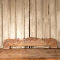 #49624 - Salvaged&nbsp;Antique&nbsp;Cast&nbsp;Iron&nbsp;Pediment&nbsp;image