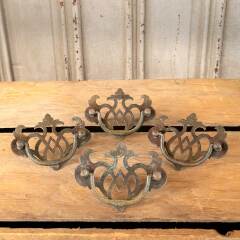 #49684 - Vintage Brass Furniture Drawer Bail Pulls image