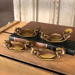 #49696 - Set of 4 Vintage Furniture Drawer Bail Pulls image