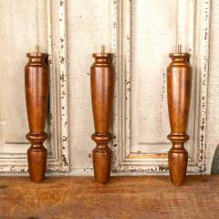 #49732 - Set of 3 Turned Wood Table Legs image