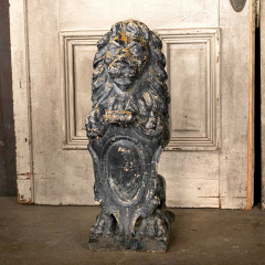 #49785 - Vintage Cast Concrete Lion Garden Statue image