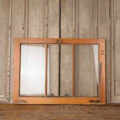 #49852 - Antique&nbsp;Divided&nbsp;3&nbsp;Lite&nbsp;Wood&nbsp;Window&nbsp;Sash&nbsp;image