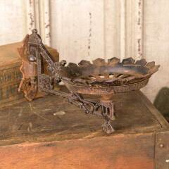 #50039 - Antique&nbsp;Cast&nbsp;Iron&nbsp;Victorian&nbsp;Oil&nbsp;Lamp&nbsp;Sconce&nbsp;image