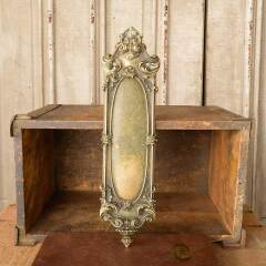 #50054 - Antique&nbsp;Cast&nbsp;Brass&nbsp;Corbin&nbsp;Door&nbsp;Push&nbsp;Plate&nbsp;image