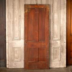 #50233 - 30x77 Antique 4 Panel Wood Interior Door image