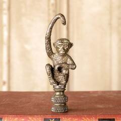 #50248 - Solid Brass Monkey Lamp Finial Hardware image