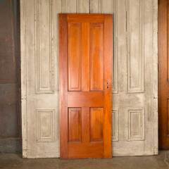 #50352 - 28x77 Antique 4 Panel Pine Interior Door image