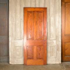 #50361 - 32x78 Antique 4 Panel Pine Interior Door image
