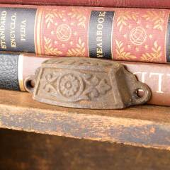 #50419 - Antique Cast Iron Drawer Bin Pull Hardware image