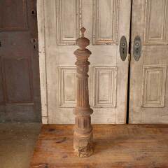 #50532 - Salvaged Antique Cast Iron Garden Fence Post image