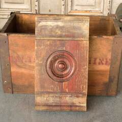 #50560 - Antique&nbsp;Wood&nbsp;Rosette&nbsp;Interior&nbsp;Trim&nbsp;Block&nbsp;image