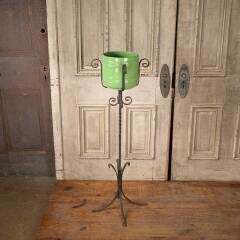 #50590 - Antique Wrought Iron & Ceramic Planter image